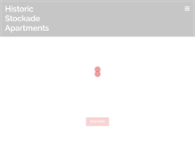 Tablet Screenshot of historicstockadeapartments.com